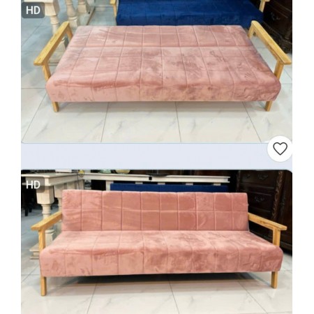 LS-591 Pink : Ghế Sofa Băng Ngã Thành Giường